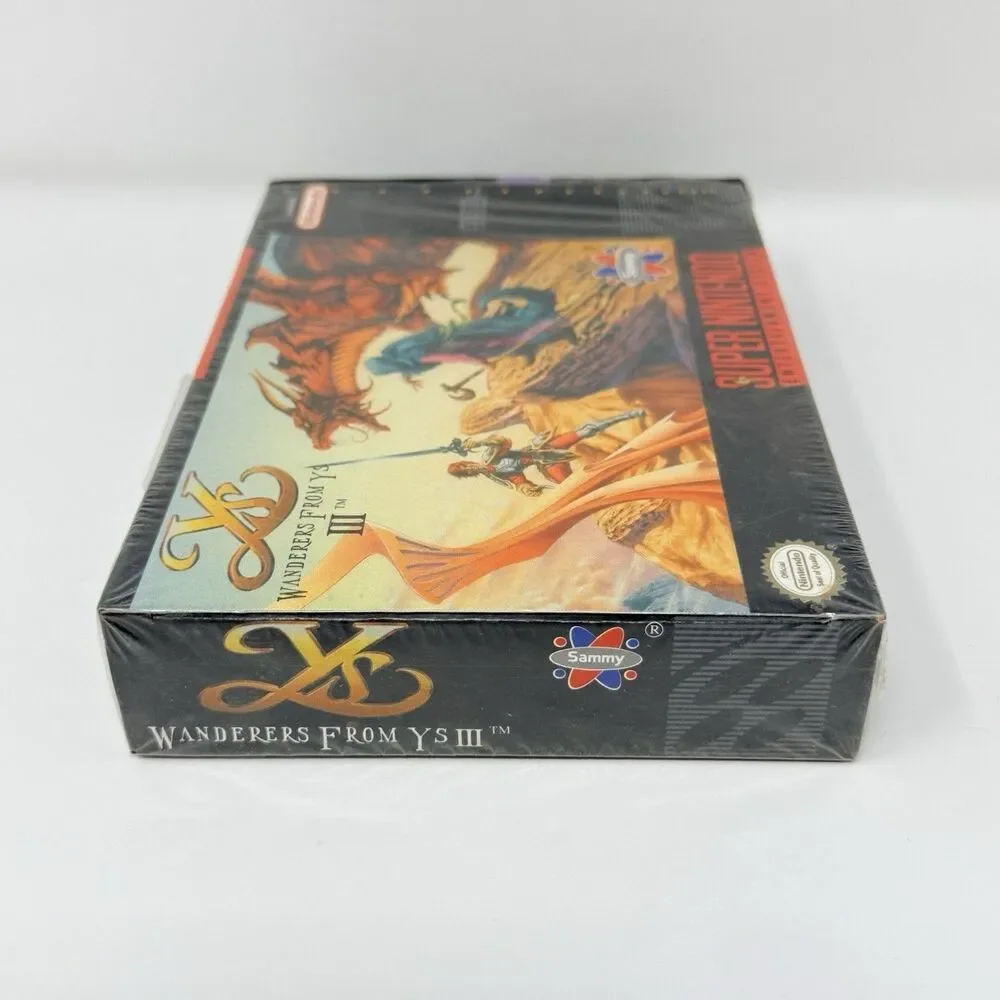 Wanderers From Ys III Nintendo Super NES SNES Complete CIB Authentic Tested